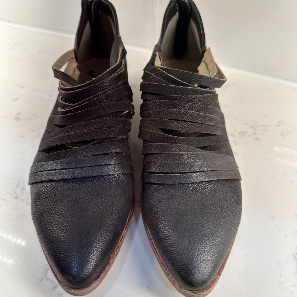 Free People Lost Valley Black Ankle Boots Women